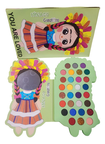 Paleta De Sombras Para Los Ojos, 30 Tonos Distintos, Muñeca 