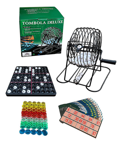 Juego De Mesa Familiar Bingo Con Bolillero De Metal - El Rey