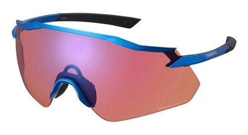 Gafas Equinox4 Shimano Blue, lentes Ridescape para ciclismo de carretera, color de lente: metálico