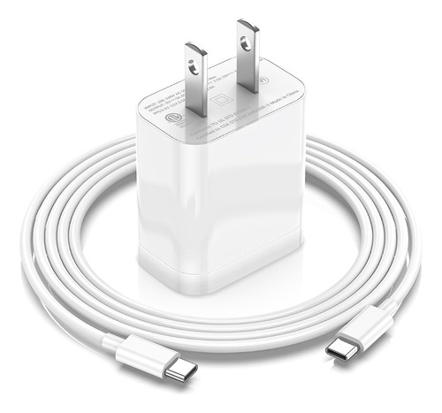 Cargador Rápido Para iPhone iPad Air, 20w, Cable 2 M, Mfi