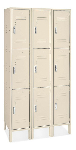 Lockers 3 Puertas De Alto - S/ensamb, 114x46cm, Canela