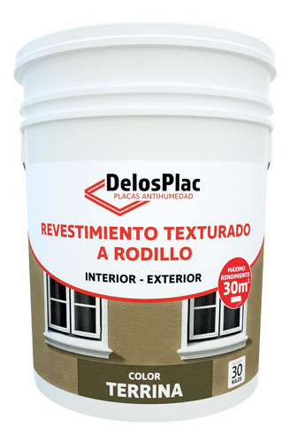 Revestimiento Texturado A Rodillo Terrina 30kg !!! Delosplac