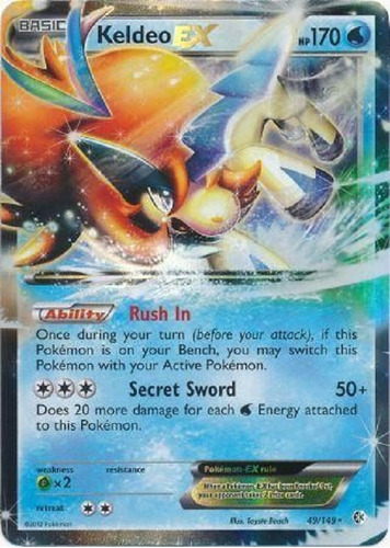 Keldeo Ex 49/149 Ultra Raro Pokemon Tcg