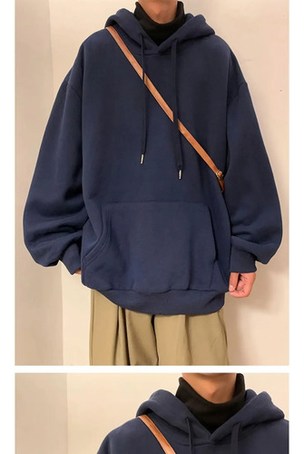 Sudadera Con Capucha Y Forro Polar Para Hombre, De Gran Tama