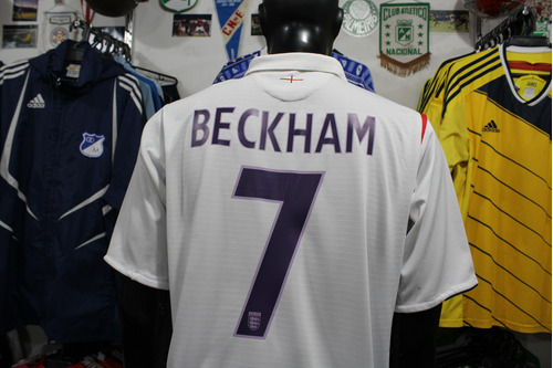 Camiseta Selección De Inglaterra 2006 #7 Beckham Talla Xl