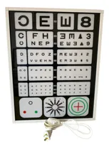 Comprar Cartel Optotipo 1 Tubo Led Para Ópticas Y Oftalmología