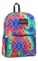 Comprar Mochila Urbana Jansport Cross Town Con Logo Estampado Unisex Color Red\u002Fmulti Hippie Days Diseño De La Tela Rayado