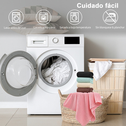 A 2 Piezas Tuallas Toallas Baño Completo Grande 70×140 Cm