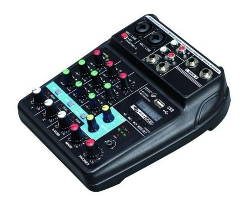 Romms Mx-4ch Mezcladora Pasiva 4 Canales Usb Bluetooth