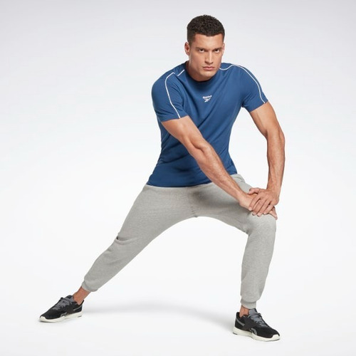 Imagen 3 de 3 de Camiseta Reebok Workout Ready Piping Para Hombre