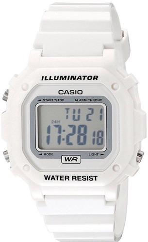 Relógio Casio F108whc-7bcf Branco Original - Promoçao