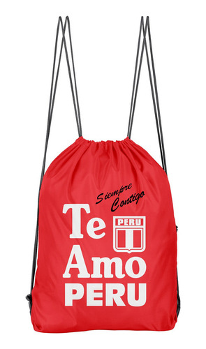 Bolso Deportivo Te Amo Peru (d0516 Boleto.store)