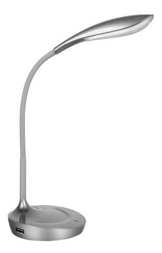 Luminario Lampara Led De Escritorio Touch Usb 4.5w Silver