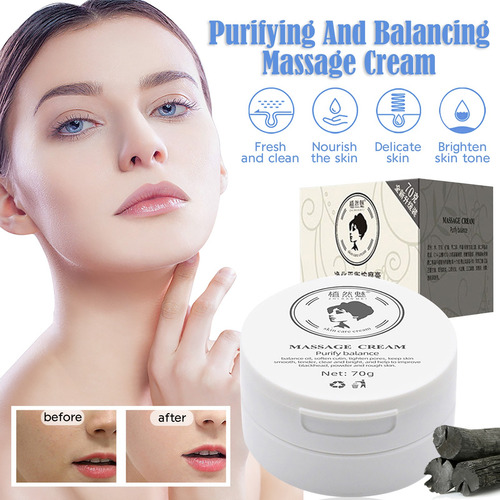 Crema De Masaje U Beauty, Exfoliante Y Limpiadora Con Carbón