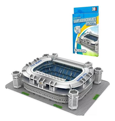 Mini Estádio 3d Santiago Bernabeu Real Madrid