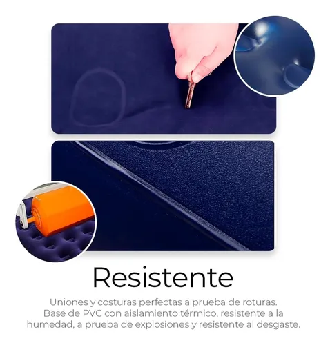 Colchón Inflable Individual Cama Aire Cómoda Resistente