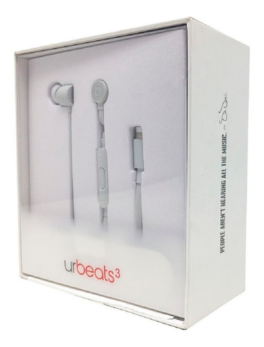 Audifonos Beats Urbeats 3 Lightning Silver - Originales Usa 