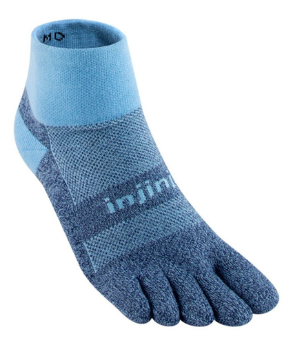 Medias Running Injinji Trail Midweight Mini-crew Blue