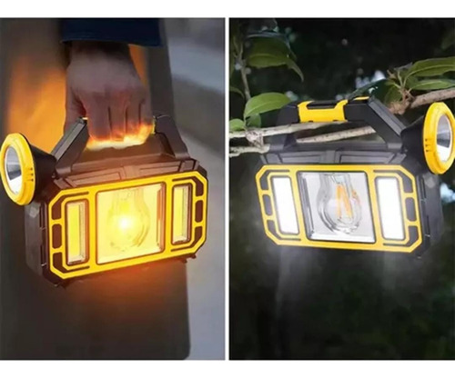 Linterna Solar Con Usb Recargable,3 Distintos Modos De Luces