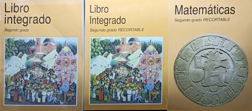 3 Libros De Segundo Grado Integrado Y Recortables Sep (Usado)