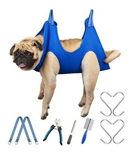 Arnes De Aseo Para Mascotas Small  Con Accesorios Azul