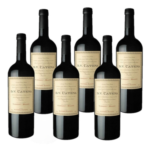 Vino Dv Catena Cabernet Malbec Caja X 6 Un - Full