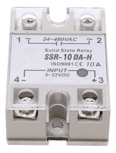 Módulo De Estado Sólido Monofásico Ssr Relay 10a Para Contro