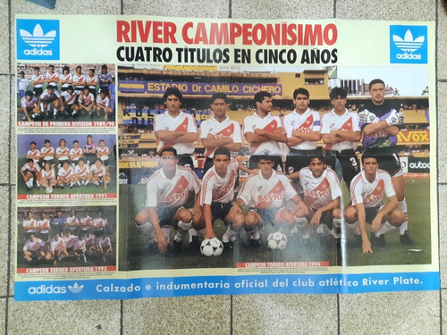 Lote 9 Posters River Plate Años '90 El Grafico Impecables