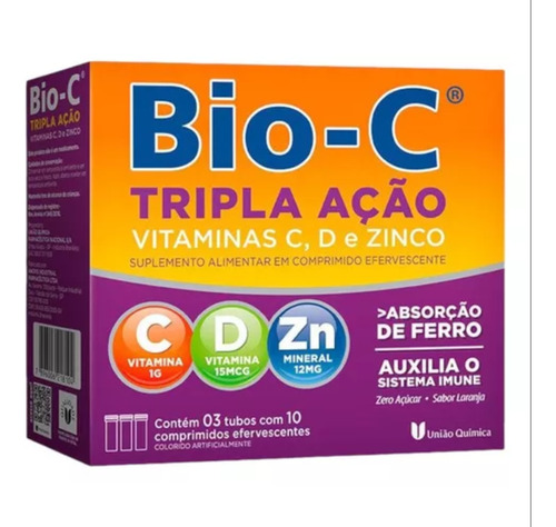 Kit 2 Bio-c Tripla Ação Efervescente C/30 Comprimidos