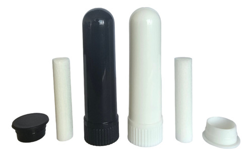 Envase Vacío Inhalador Nasal Con Tubo Algodón - Pack 15 Unid