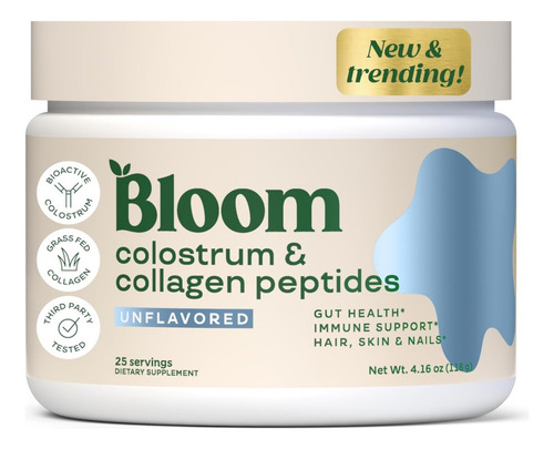 Bloom Nutrition Mezcla De Calostro Bovino Viral En Tiktok Sabor Sin Sabor
