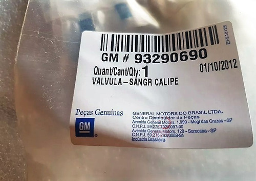Valvula Purga Caliper Frenos  Celta Cobalt Corsa Original Gm