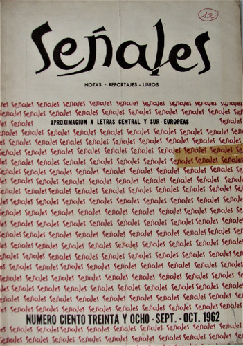 Revista Señales  Letras Central Y Sur Europeas- Sep-oct 1962