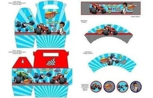 Kit Imprimible Fiesta Blaze And The Monster Machines