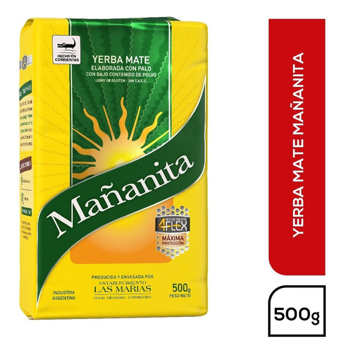 Yerba Mate Mañanita 4flex 1/2 Kg