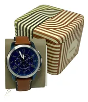 Comprar Reloj Fossil Fs5151 Reloj Hombre Azul Acero Cuarzo Cuero