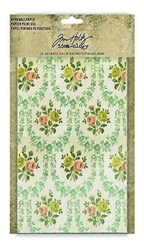 Papel Tim Holtz De Colores Variados, Tamaño Mediano