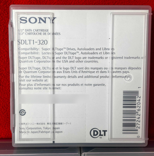Lote 3 Sony Super Dlt Tape I 320 Gb Sdlt1-320 Original Sello (Usado)