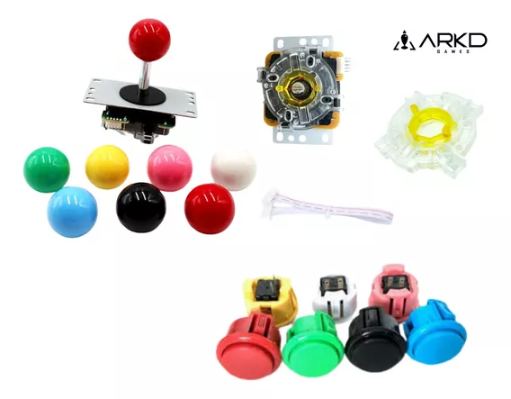 Kit Árcade-palanca Sanwa Restrictor Octagonal +10boton Sanwa