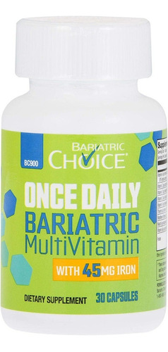 Multivitaminico Diario Bariatrico Hierro 30 Capsulas Eg J23 Sabor Nd