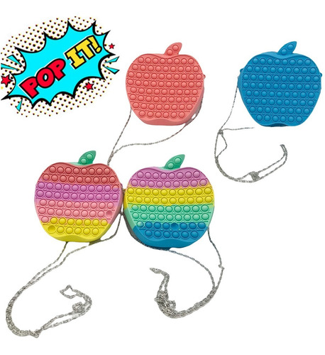 Cartera Bandolera Pop It Multicolor Manzana P259