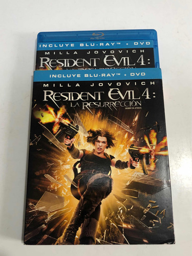 Blu Ray Resident Evil 4 La Resurrección Original Cover