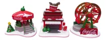 Comprar Villa Navideña Coca Cola Coleccion Set 3 Pzas De Coleccion