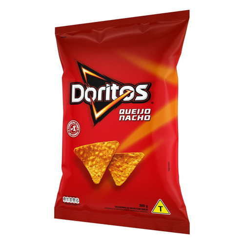 Imagem 2 de 4 de Salgadinho de Milho Queijo Nacho Doritos Pacote 300g