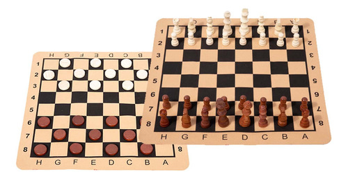 Juego De Ajedrez Y Damas , Juego De Mesa, Piezas De Ajedrez