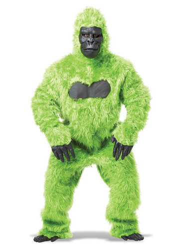 Disfraz De Gorilla Verde Para Adulto Talla Plus Halloween
