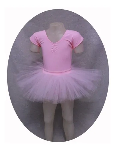 Disfraz Traje Bailarina Nena: Malla Ballet Dm101+ Tutu Corto