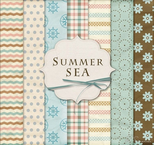 Kit De Papel Digital Verano Mar Summer Sea