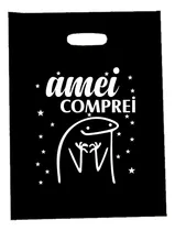 Comprar 50 Sacolas Plásticas 30x40 P\u002F Lojas Personalizada Tema Flork