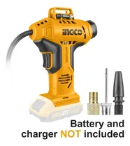 Comprar Inflador Pistola A Bateria 20v Portatil Biciclets Auto Ingco Color Amarillo Fase eléctrica Monofásica Frecuencia 50\u002F60Hz